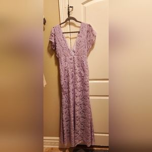 Lilac bridesmaid dress